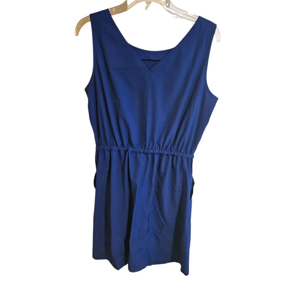 Calvin Klein Womens Size 10 Royal Blue Drawstring Cinched Waist Mini Dress NEW - Picture 3 of 3